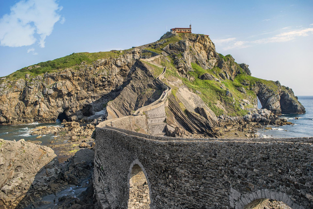 毕尔巴鄂San Juan de Gaztelugatxe 和巴斯克海岸漫步