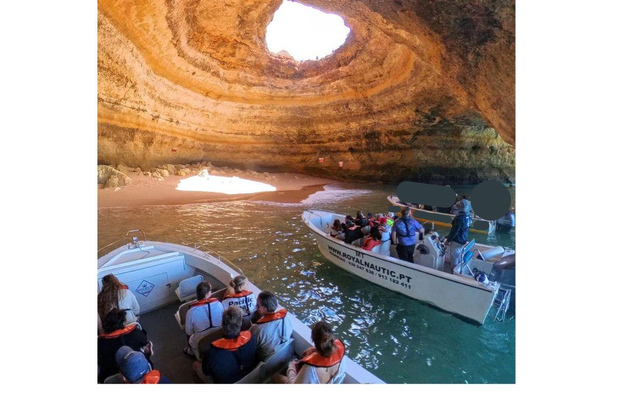 Från Portimão: Algar de Benagil och båttur i havsgrottor
