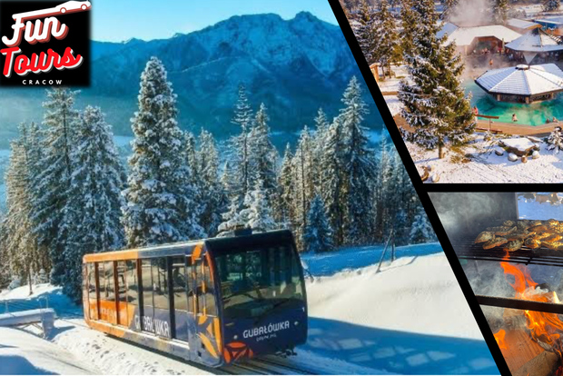 CRACOVIA ZAKOPANE TOUR FUNIVIA BAGNI TERMALI E SERVIZIO DI PRELIEVO IN HOTEL