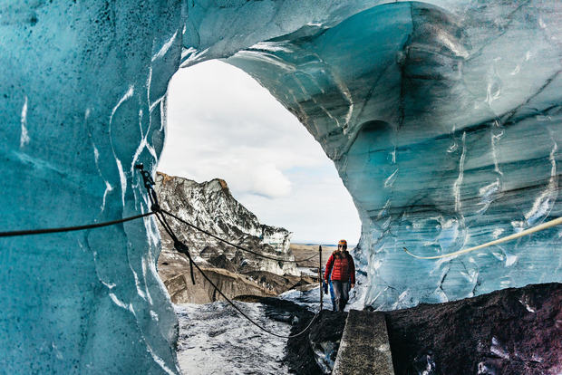 Da Vik: Grotta di ghiaccio di Katla e tour in super jeep