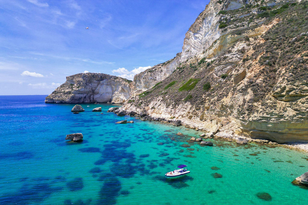 Cagliari: Devil's saddle boat tour, 4 stops and prosecco