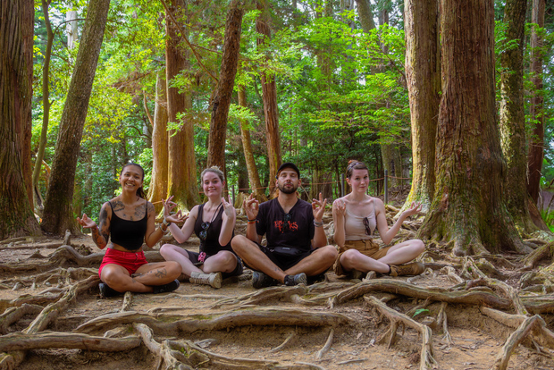 Kyōto: Wanderung und Besuch in heißen Quellen
