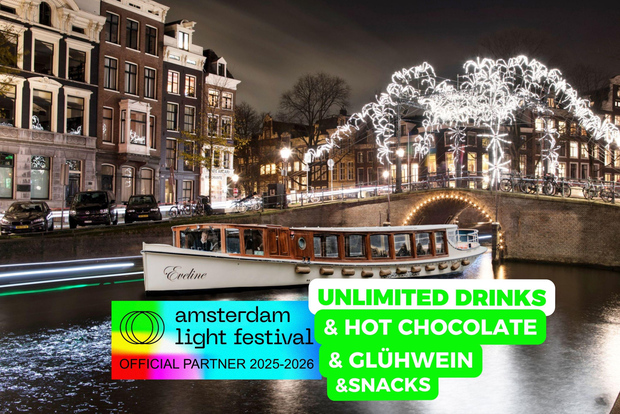 Amsterdam: crociera riscaldata al Festival delle Luci + cioccolata calda + snack