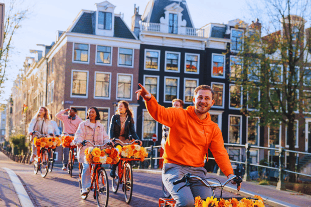 Amsterdam: tour guidato in bici tra i principali highlight in EN/DE/ES/FR/IT