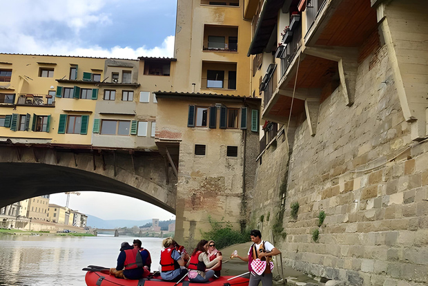 Флоренция: опыт рафтинга Понте Веккьо с аперитивом
