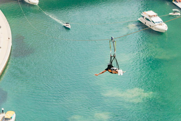 Дубай: зиплайн над гаванью с фото и видео