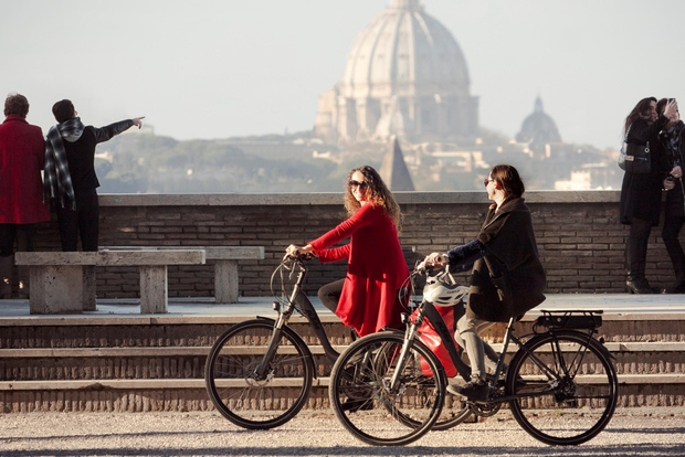 Roma: Recorrido panorámico en bicicleta eléctrica Cannondale fuera de lo común