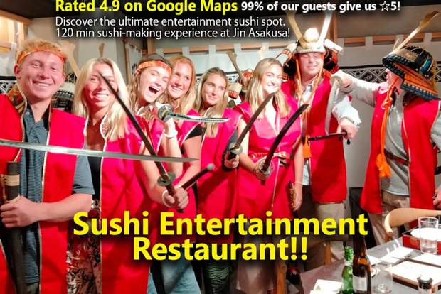 Tokyo: esperienza di spada da samurai e sushi con Chef Live