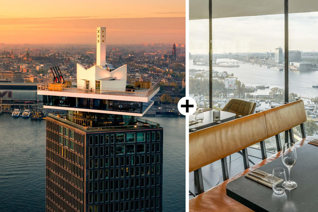 Amsterdam: A'DAM Lookout con il ristorante girevole Moon