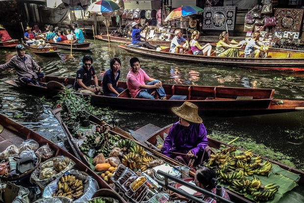 Da Bangkok: Tour privato dei mercati di Damnoen e Maeklong