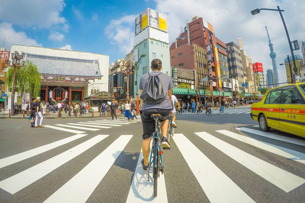 Tokyo : Visite guidée à vélo des joyaux cachés avec déjeuner