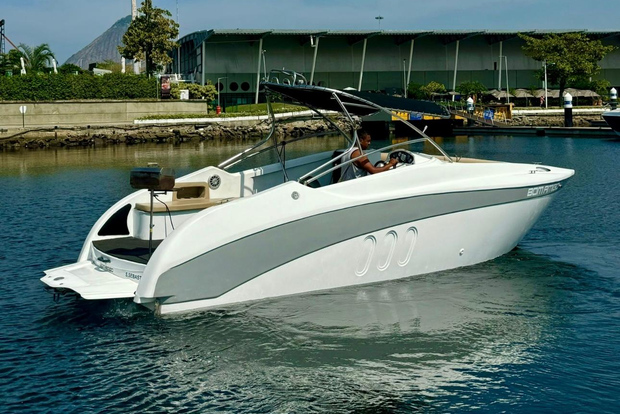 Rio de Janeiro: Privat Speedboat Trip med grill